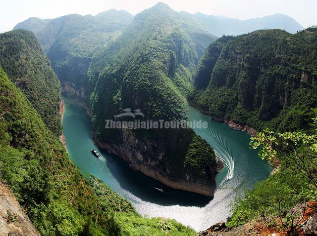 A scenic view of Three Gorges Dam