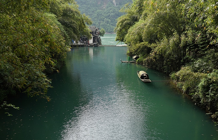 A scenic view of Three Gorges Dam