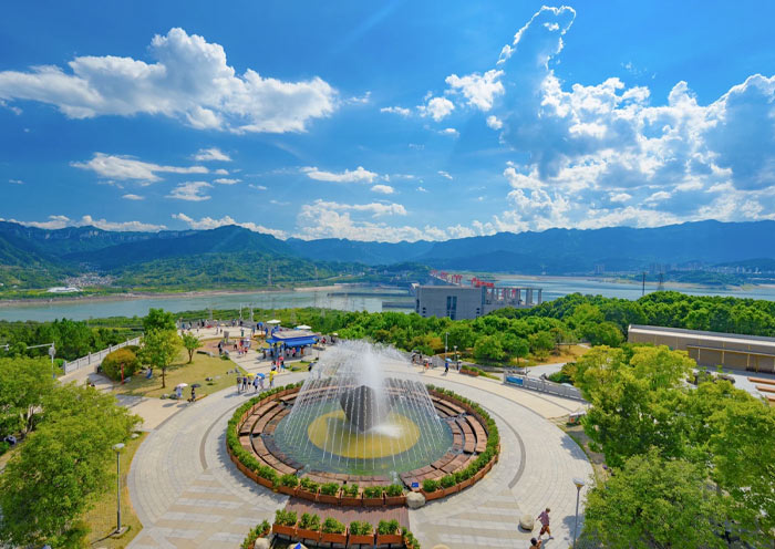 A scenic view of three gorges dam scenic area