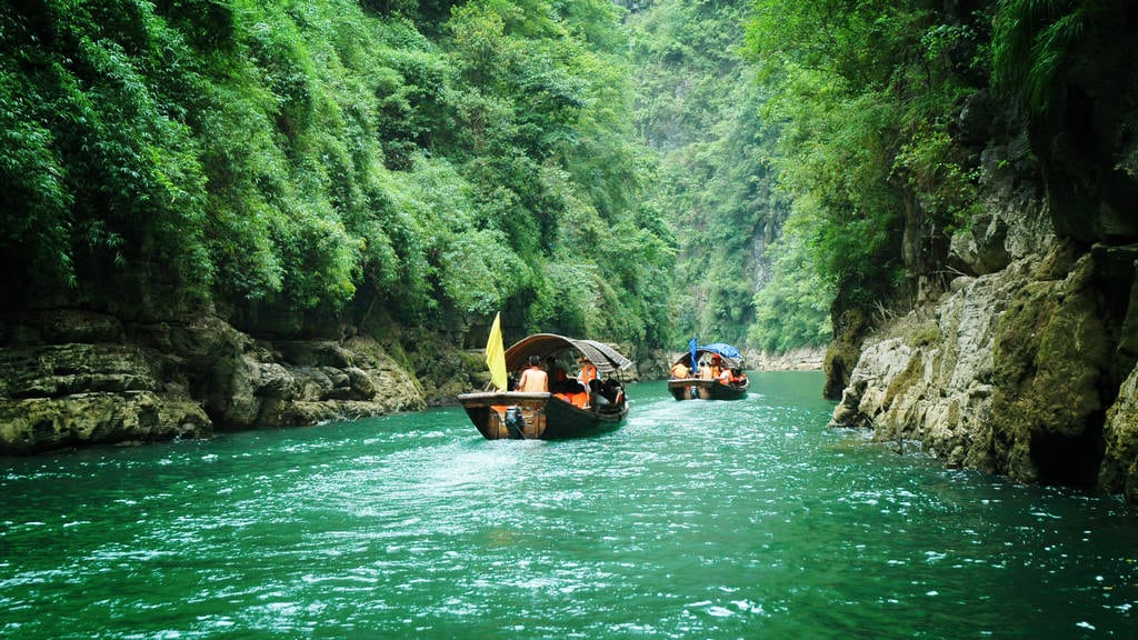 A scenic view of three gorges dam scenic area