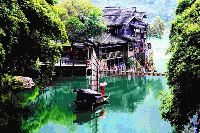 A scenic view of three gorges dam scenic area