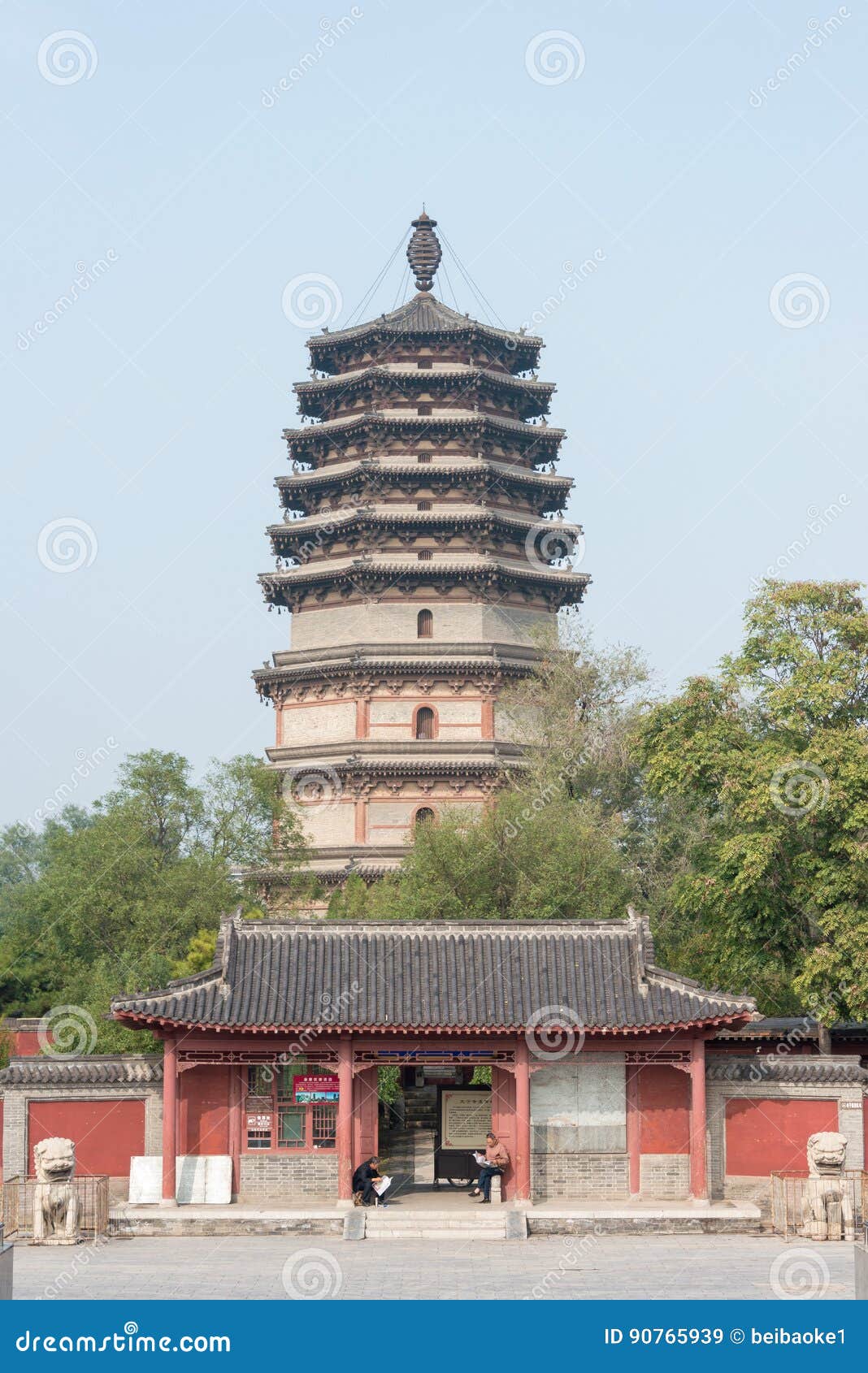 A scenic view of tianning temple