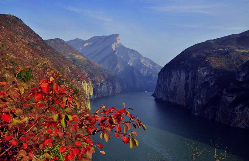A scenic view of tianzhu three gorges