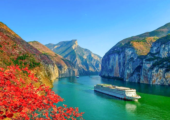 A scenic view of tianzhu three gorges