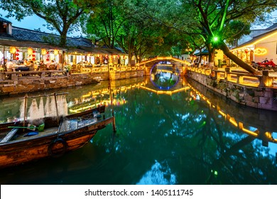 A scenic view of tongli ancient town