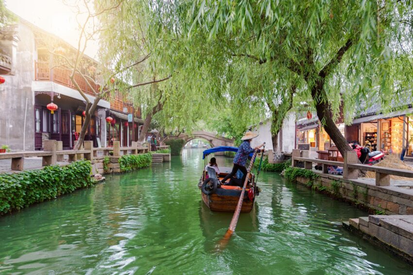 A scenic view of tongli ancient town