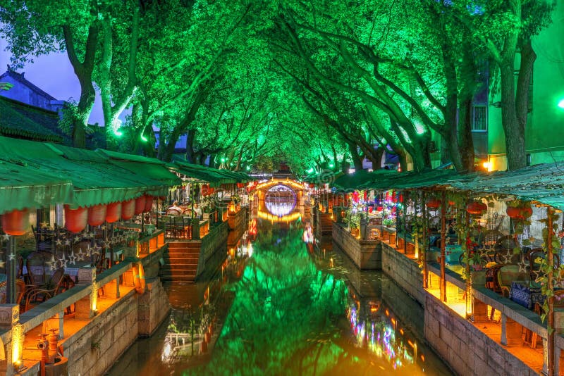 A scenic view of tongli ancient town