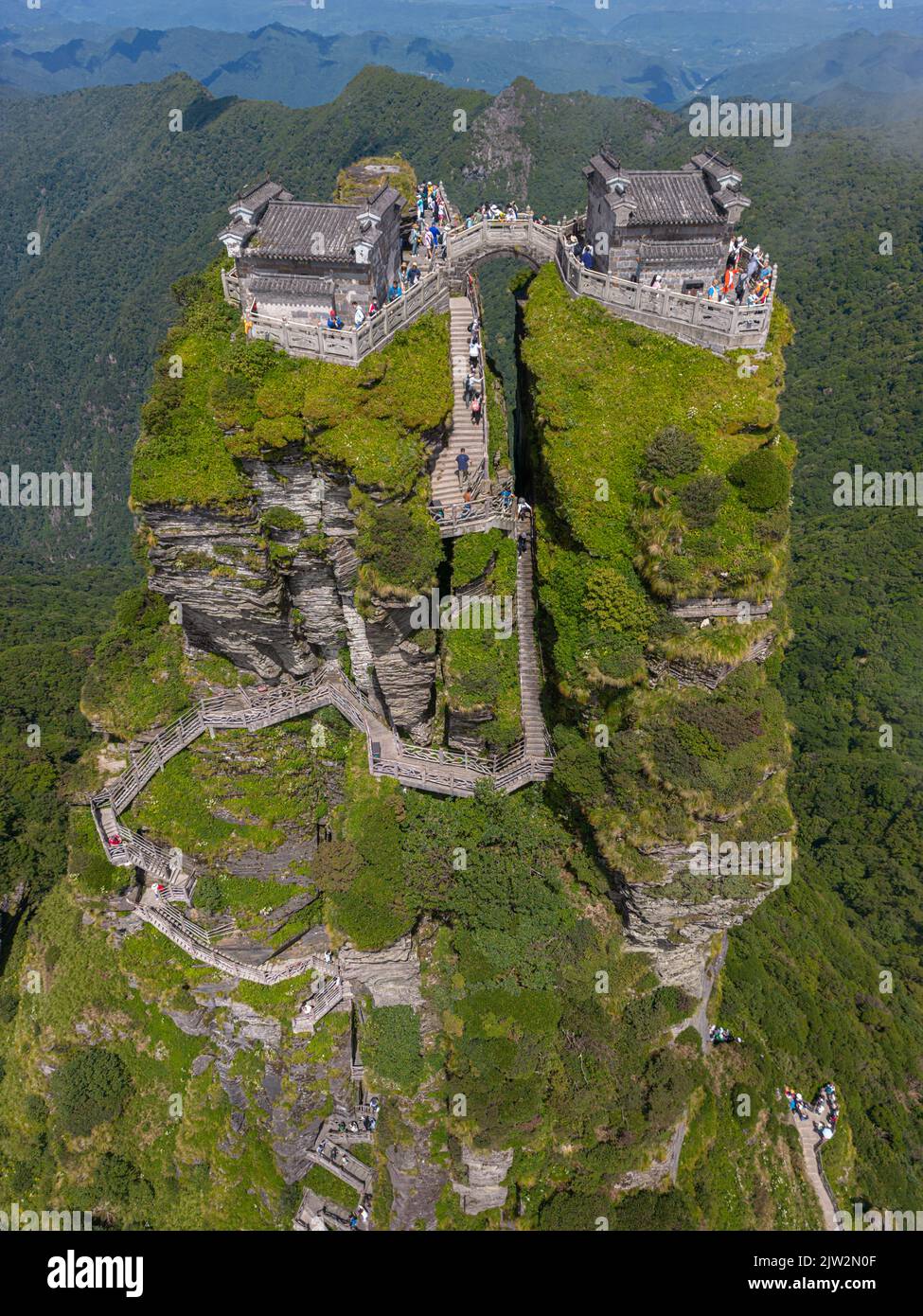 A scenic view of tongren fanjing temple