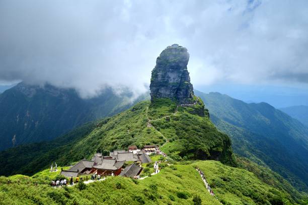 A scenic view of tongren fanjing temple