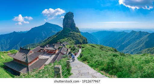 A scenic view of tongren fanjing temple