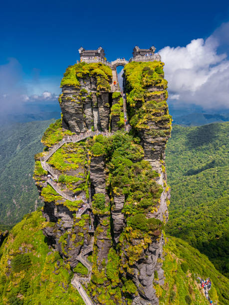A scenic view of tongren fanjing temple