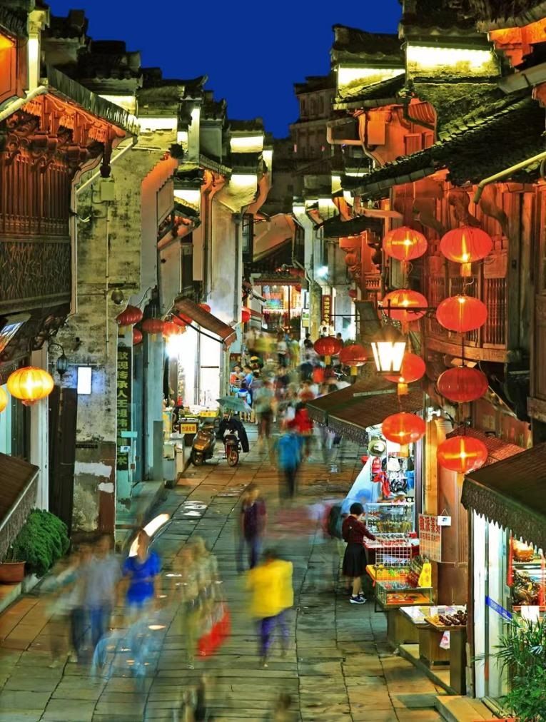 A scenic view of tunxi old street