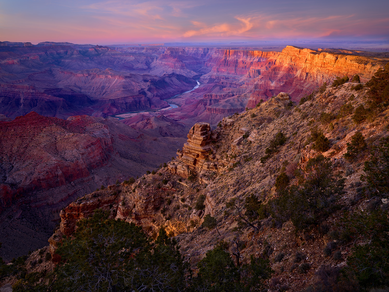 A scenic view of Underground Grand Canyon