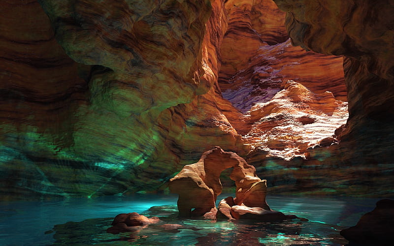 A scenic view of Underground Grand Canyon