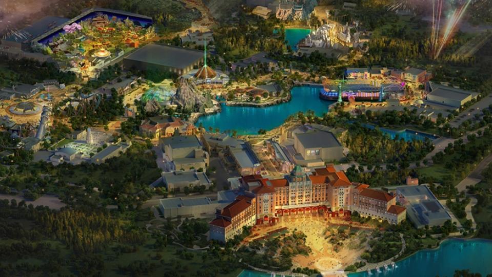 A scenic view of universal_beijing_resort