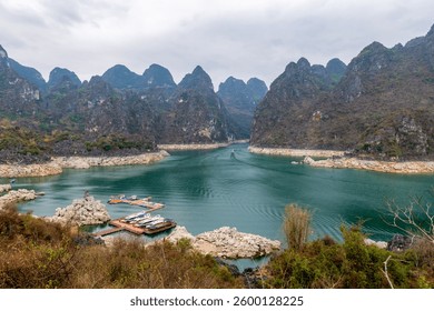 A scenic view of wanfeng lake