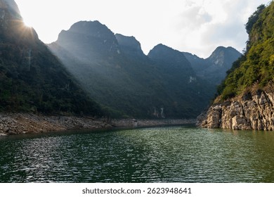 A scenic view of wanfeng lake