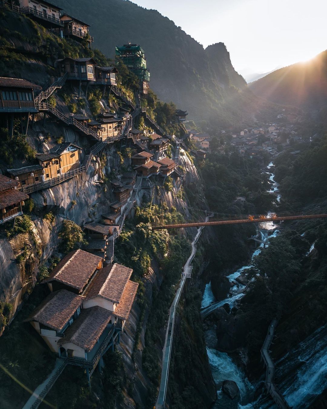 A scenic view of Wangxian Valley