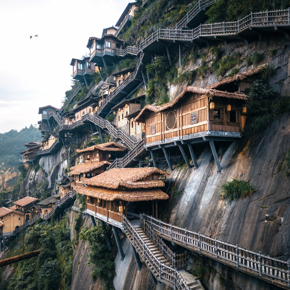 A scenic view of Wangxian Valley