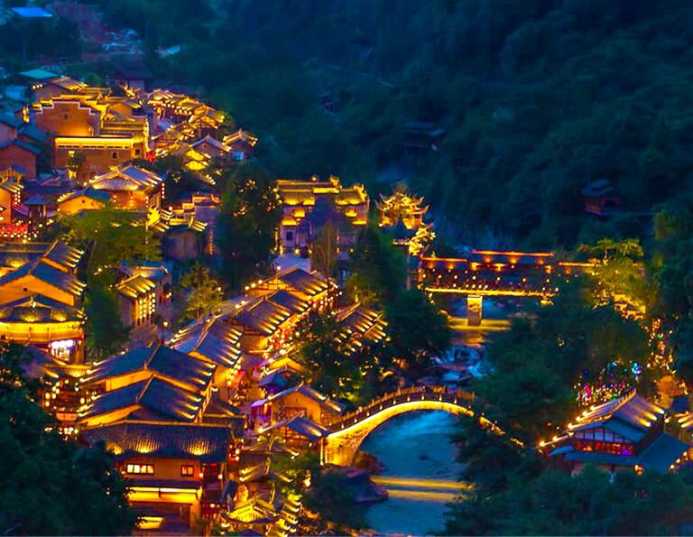 A scenic view of Wangxian Valley