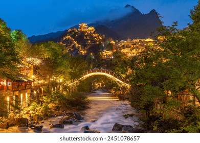 A scenic view of Wangxian Valley