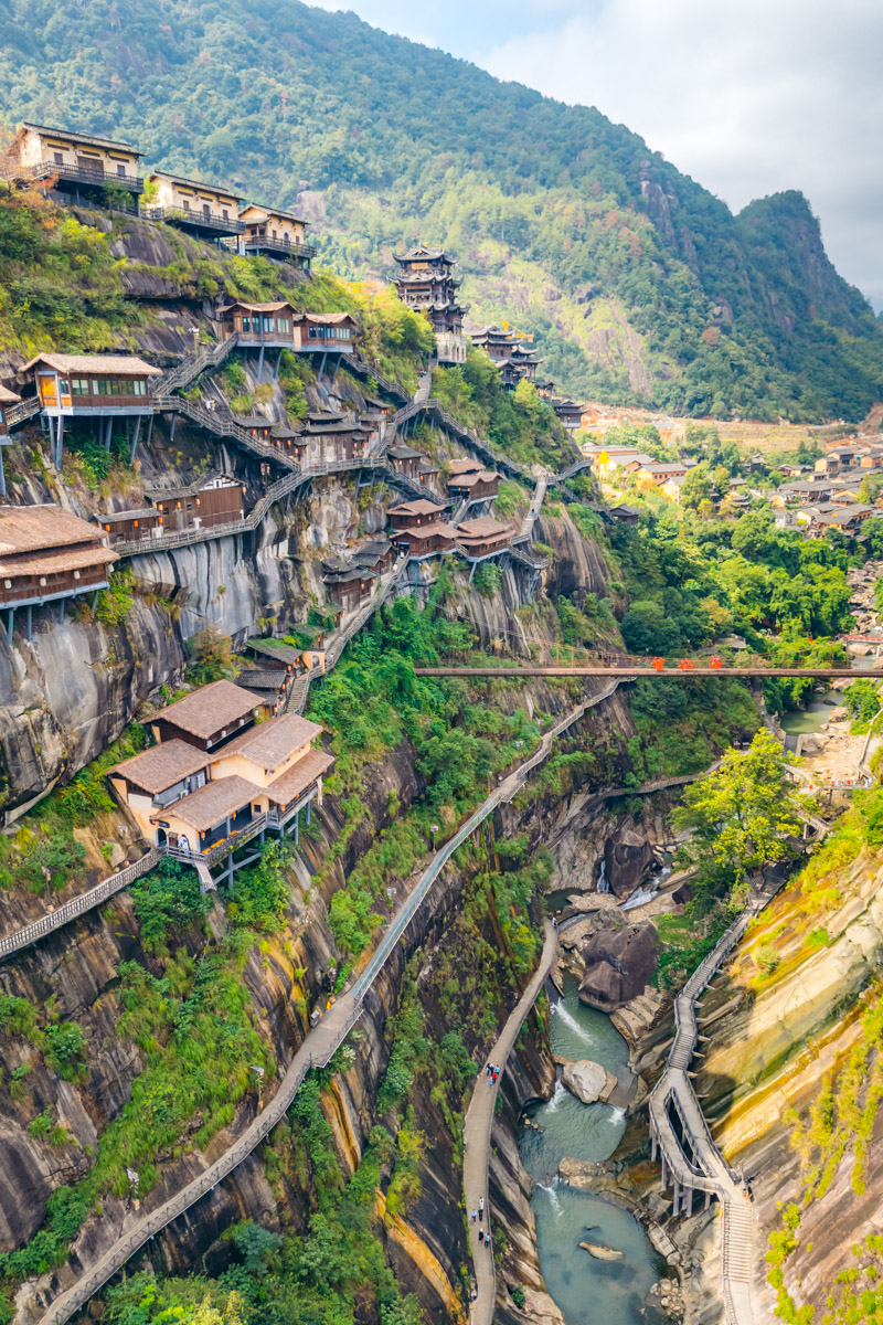 A scenic view of Wangxian Valley