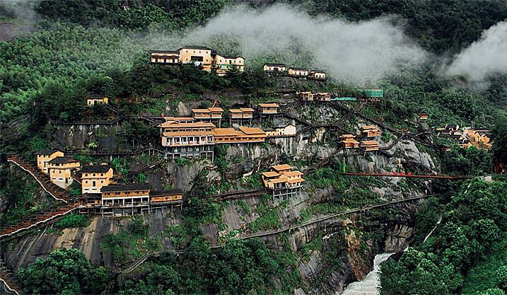 A scenic view of Wangxian Valley