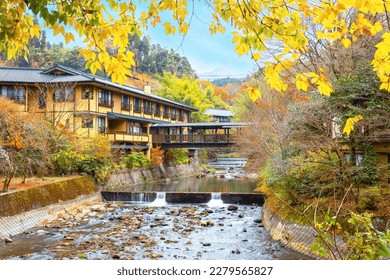A scenic view of Warm Spring Town
