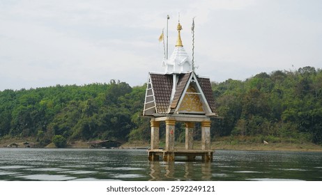 A scenic view of water_and_land_temple
