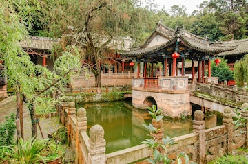 A scenic view of weibaoshan taoist temple