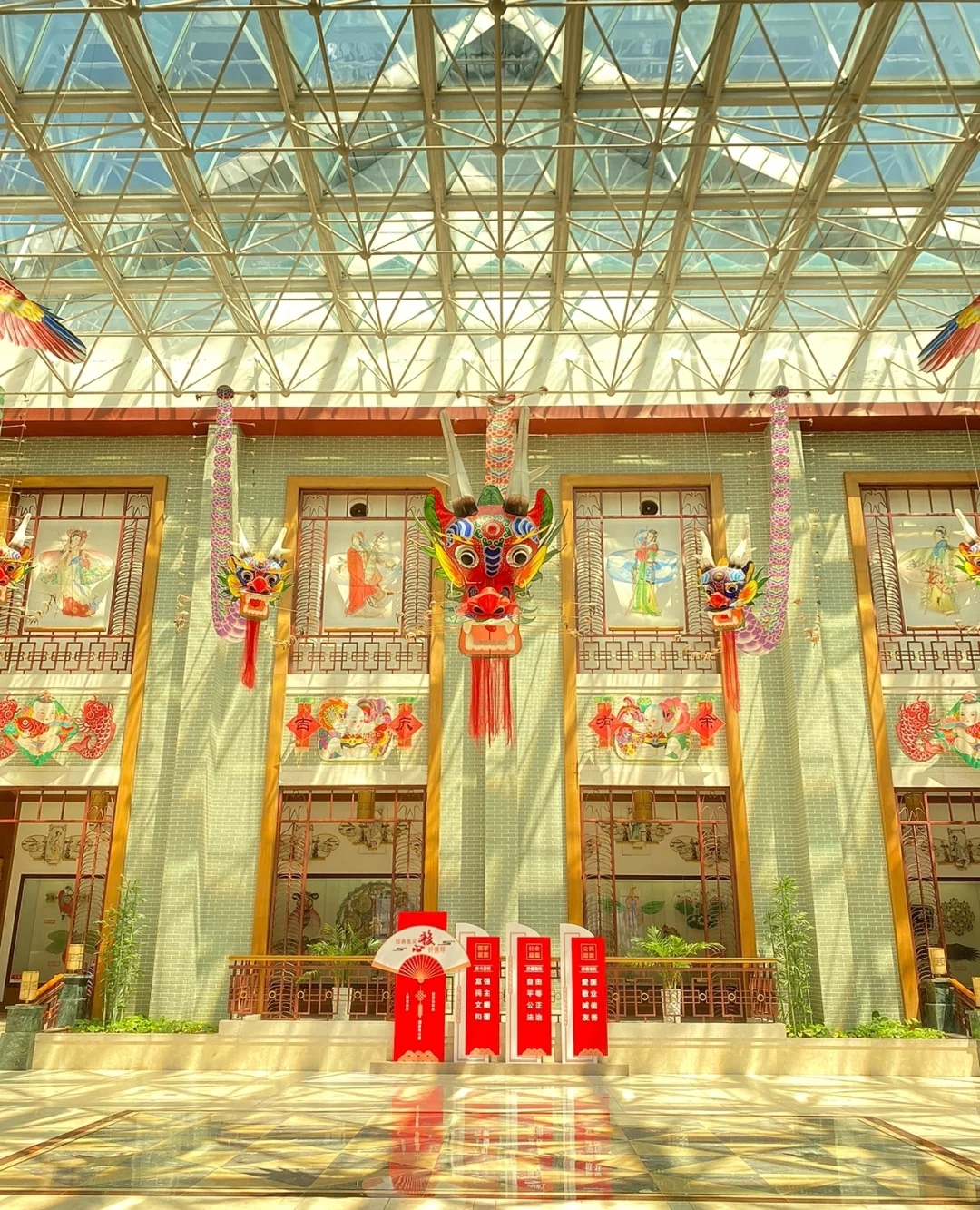 A scenic view of Weifang World Kite Museum