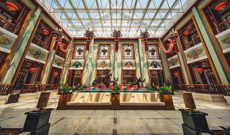 A scenic view of Weifang World Kite Museum