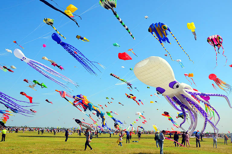 A scenic view of Weifang World Kite Museum