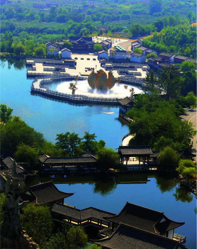 A scenic view of Weihai Huaxia City