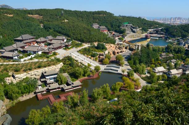 A scenic view of Weihai Huaxia City