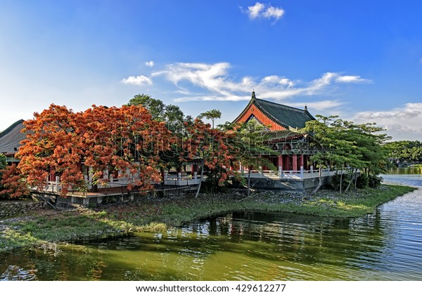 A scenic view of wenchang_confucius_temple