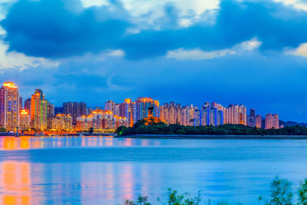 A scenic view of wenzhou city site