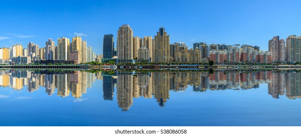 A scenic view of wenzhou city site