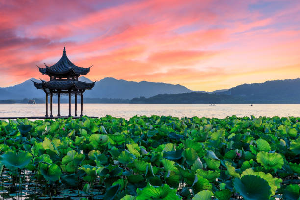 A scenic view of west lake
