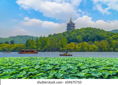 A scenic view of west lake