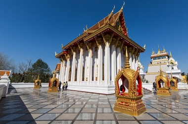 A scenic view of White Horse Temple