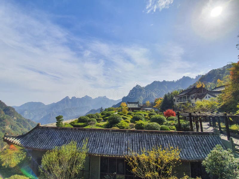 A scenic view of Wudang Mountains