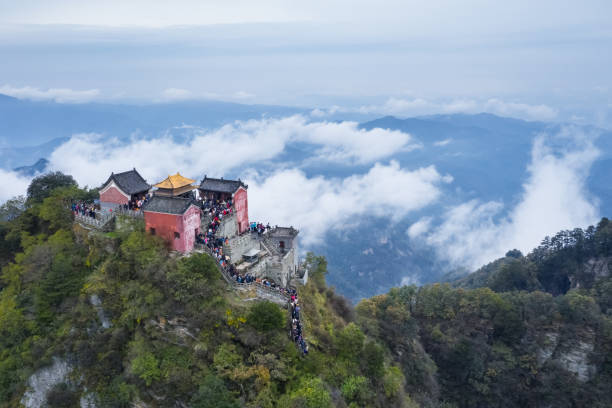 A scenic view of Wudang Mountains