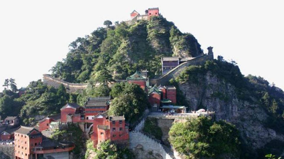 A scenic view of Wudang Mountains Ancient Building Complex