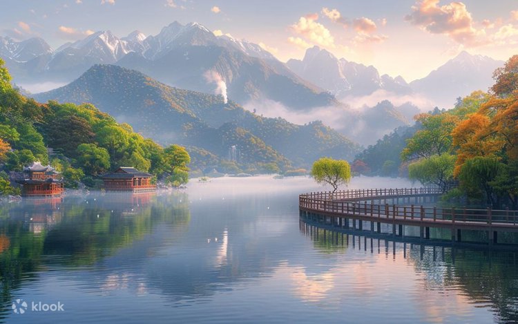 A scenic view of wudangzhao_heritage