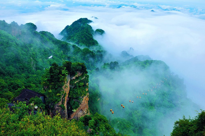 A scenic view of wudangzhao_heritage