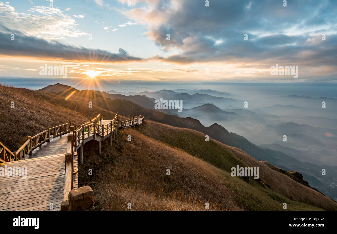 A scenic view of Wugong Mountain