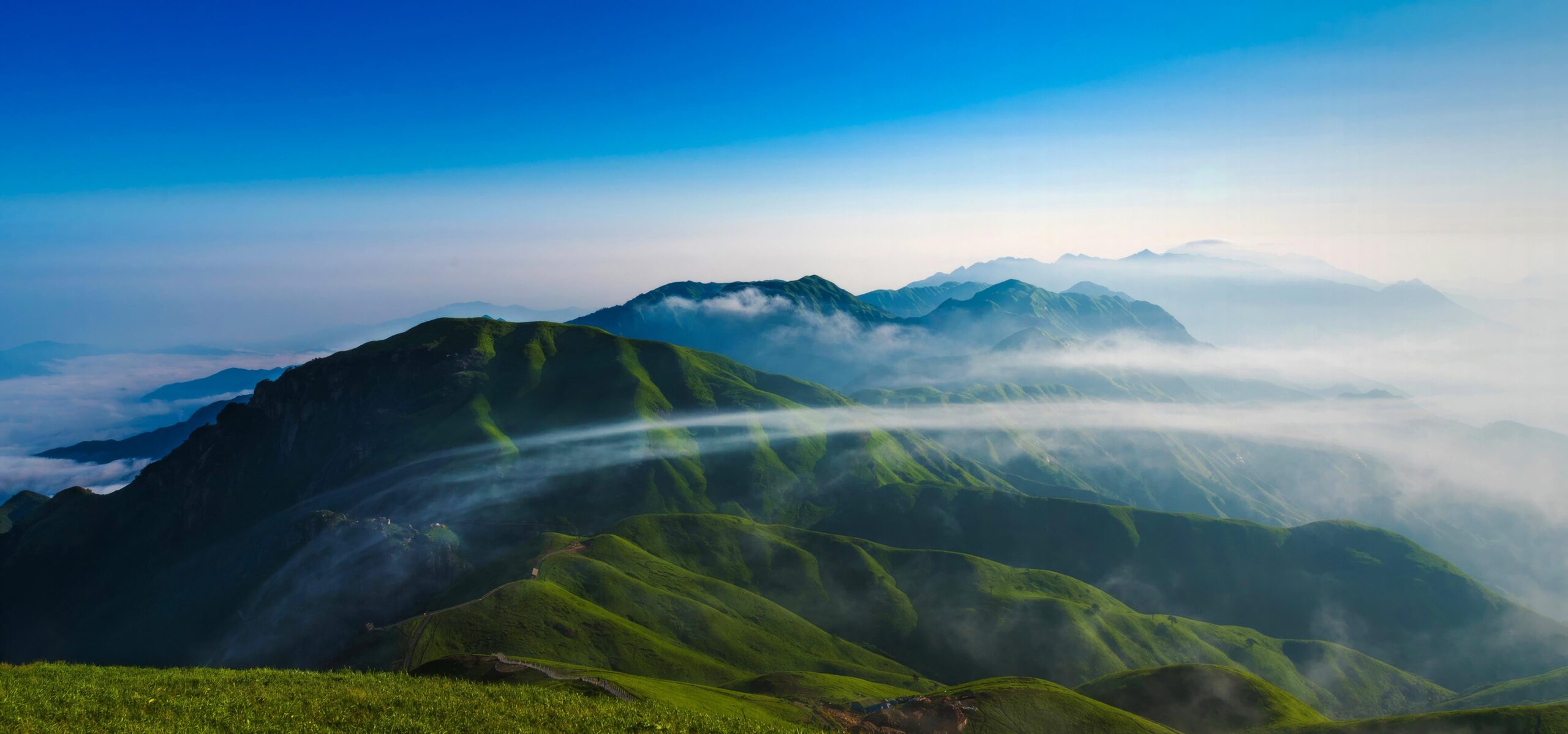 A scenic view of Wugong Mountain
