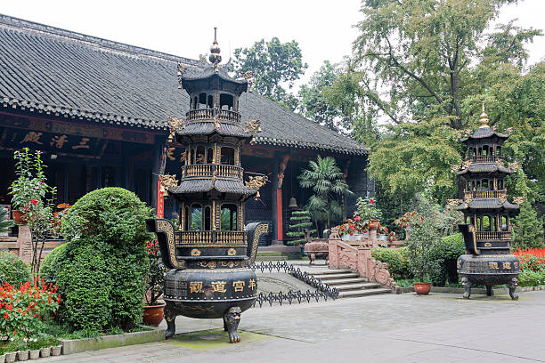 A scenic view of wuhou temple