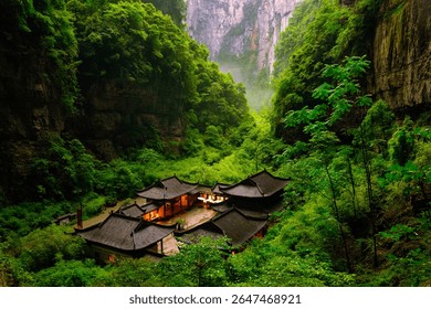 A scenic view of wulong_karst_tourism_area